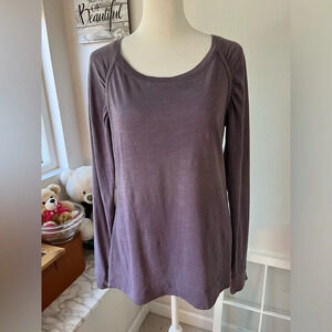 Lilla P Beautiful 100% Pima Cotton Long Sleeve Lilac Top